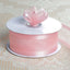 25 Yards 1.5" Blush Sheer Organza Ribbon With Satin Edges - Linen Luxes