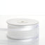 25 Yards 1.5" White Organza Ribbon With Satin Edges - Linen Luxes