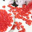250 Pcs Acrylic Heart Diamond Gems Red Vase Fillers - Romantic Translucent Table Scatters for Valentineâ€™s Day & Events