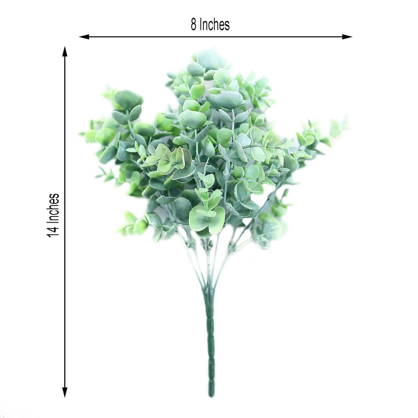3 Bushes 14" Artificial Eucalyptus Branches, Greenery Bouquet Plants - Linen Luxes