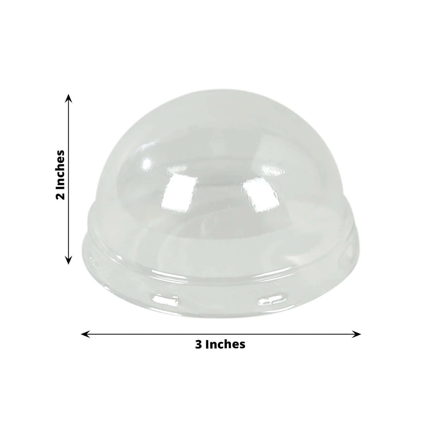 50-Pack Plastic Dome Lids For Cupcake Liners Clear - Food Safe Disposable Baking Cake Cup Lids for Dessert Buffets Bakery Displays & Party Favors 3"