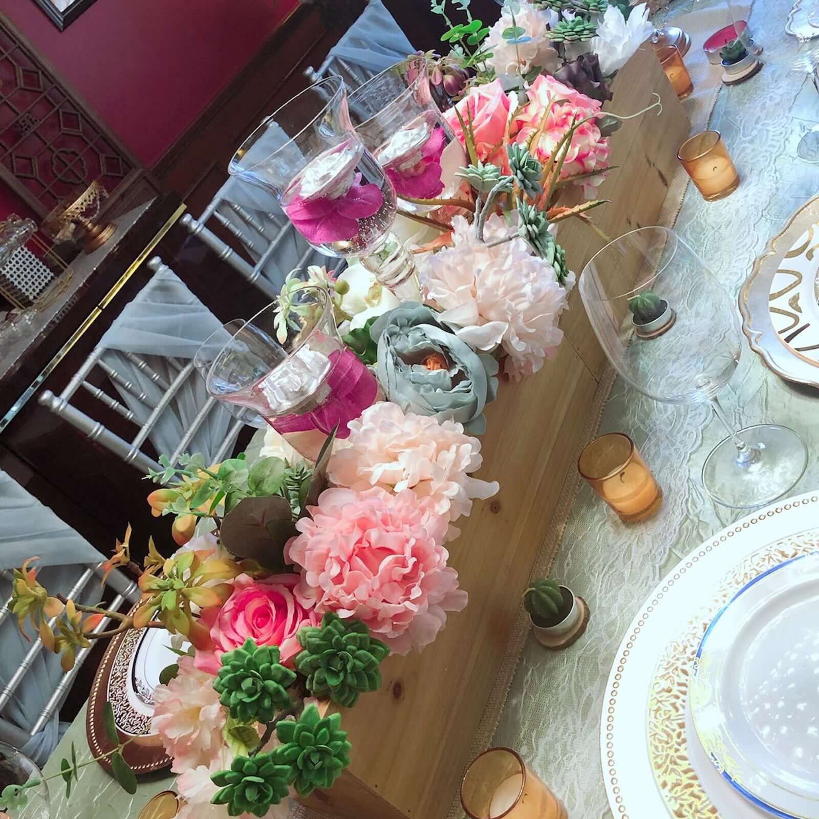 3 Pack 18" Assorted Artificial Aeonium Spray Succulent Air Plants - Linen Luxes