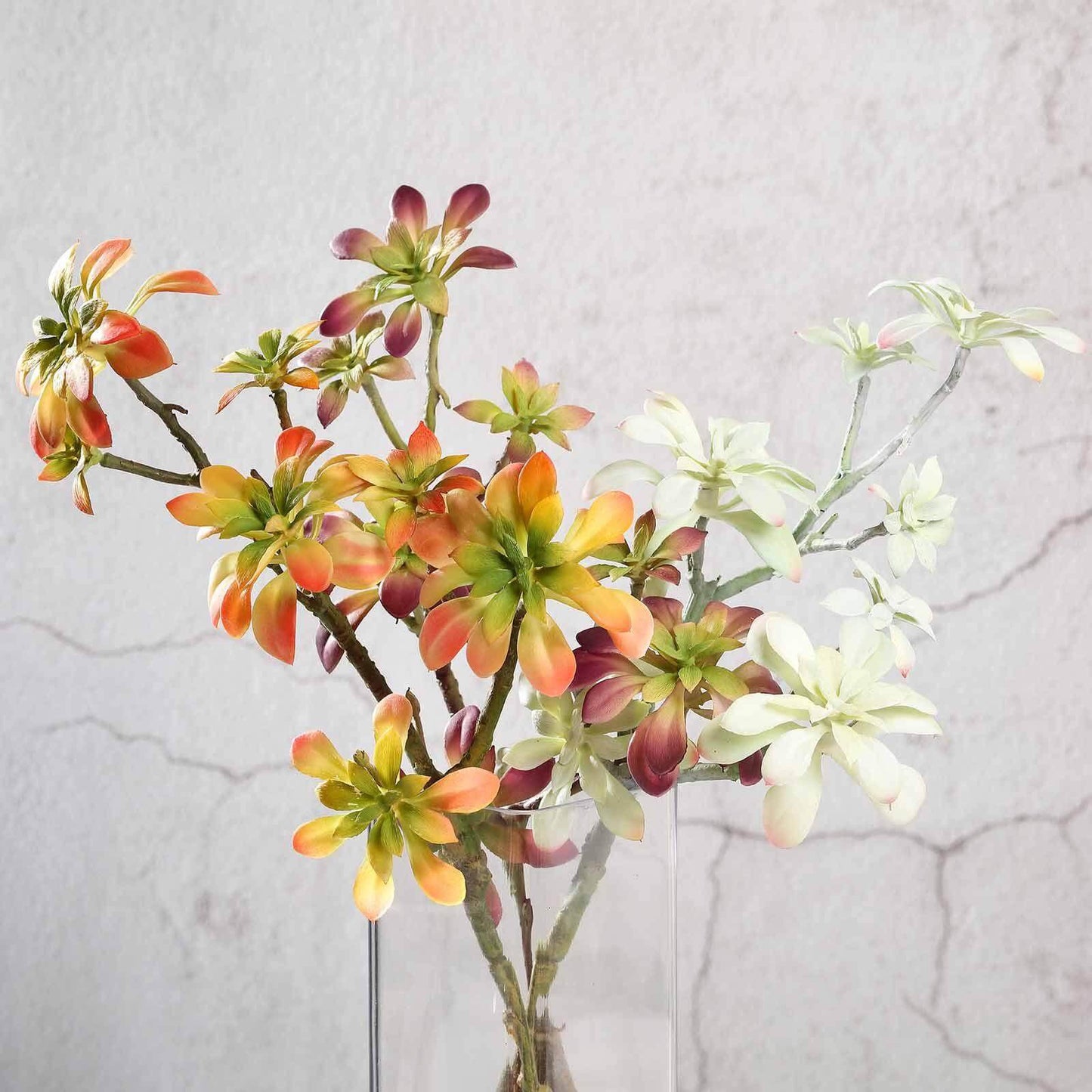 3 Pack 18" Assorted Artificial Aeonium Spray Succulent Air Plants - Linen Luxes