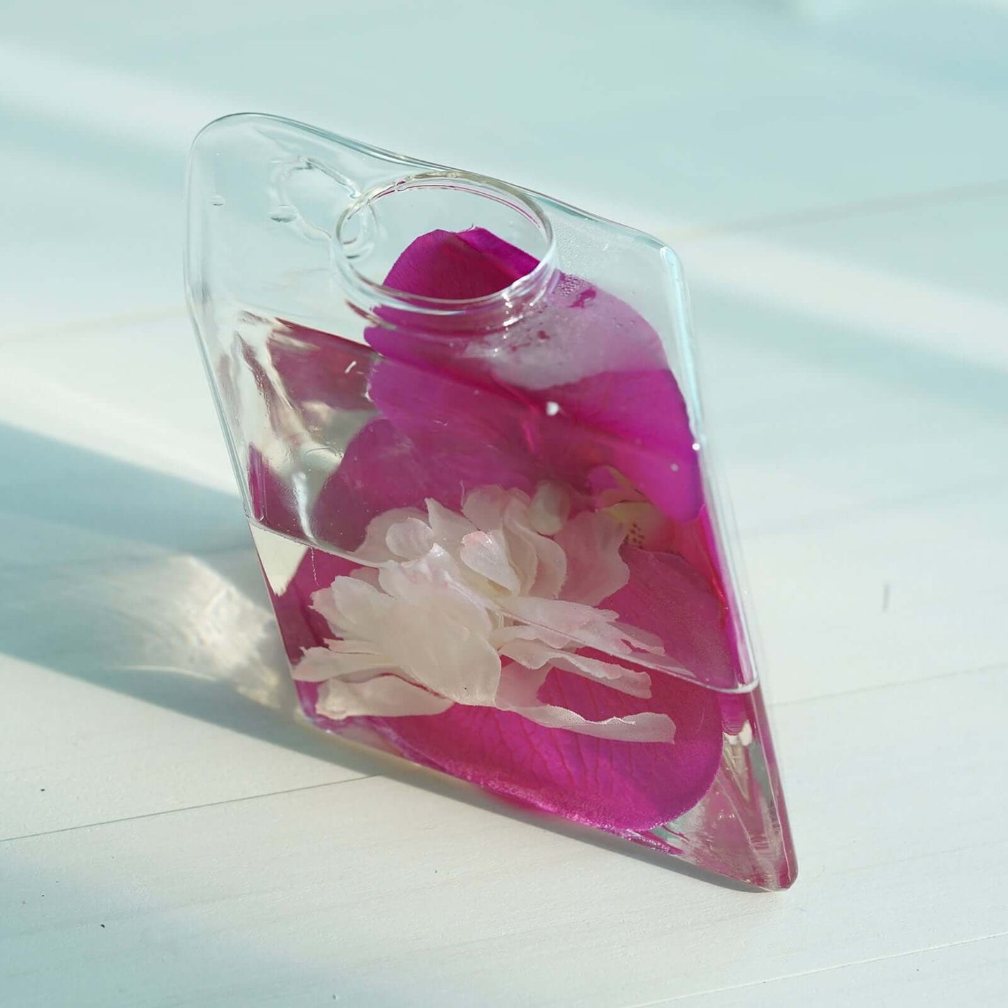 3 - Pack Glass Wall Vase Hanging Rhombus Design Indoor Planters - Modern Wall Mounted Terrariums for Living Spaces - Linen Luxes