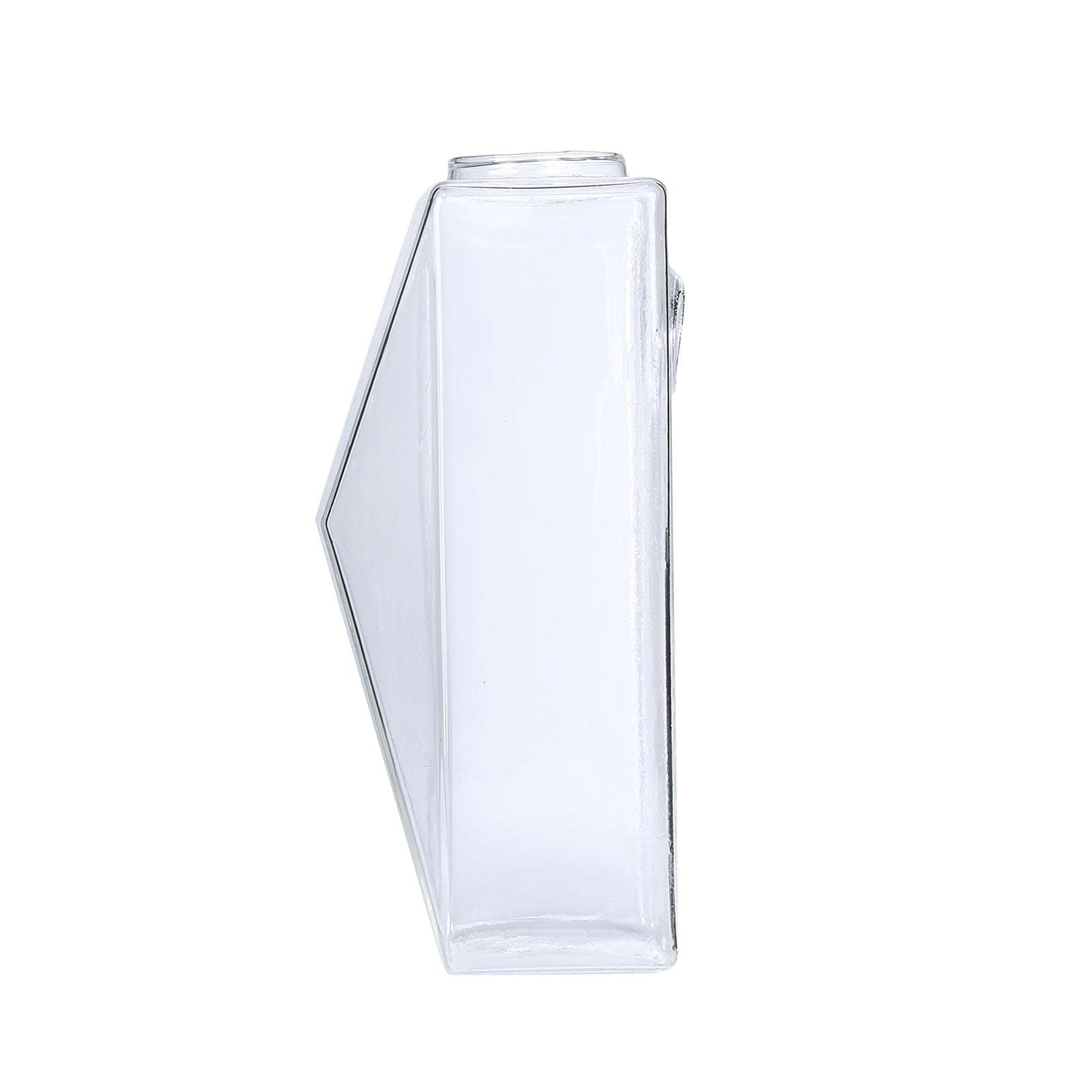 3 - Pack Glass Wall Vase Hanging Trapezoid Design Indoor Planters - Modern Wall Mounted Terrariums for Living Spaces - Linen Luxes