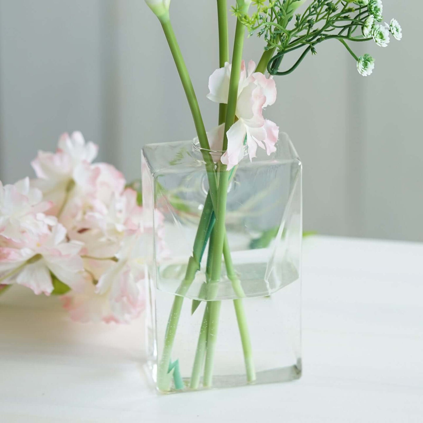 3 - Pack Glass Wall Vase Hanging Trapezoid Design Indoor Planters - Modern Wall Mounted Terrariums for Living Spaces - Linen Luxes