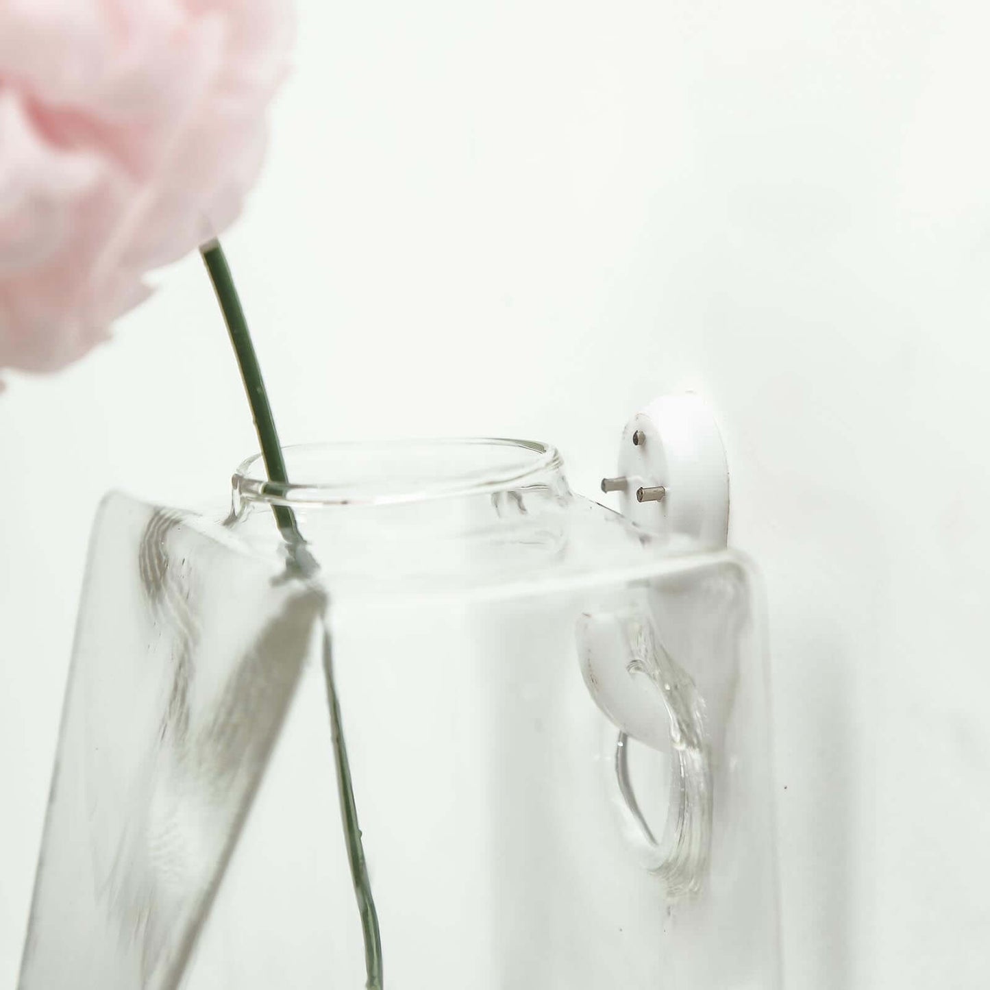 3 - Pack Glass Wall Vase Hanging Trapezoid Design Indoor Planters - Modern Wall Mounted Terrariums for Living Spaces - Linen Luxes