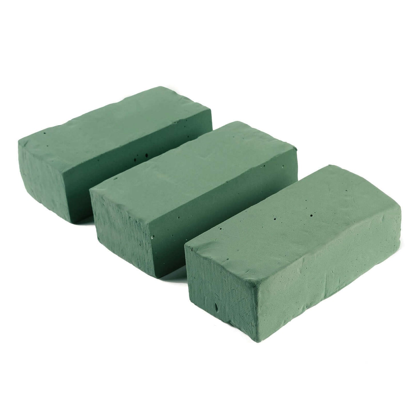 3 Pack Green Wet Floral Foam Bricks, Flower Arrangement Foam Blocks - Linen Luxes