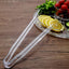 3-Pack Plastic Serving Tongs Clear - Durable Disposable Food Service Tongs for Salad Bars Dessert Tables Buffets 12"