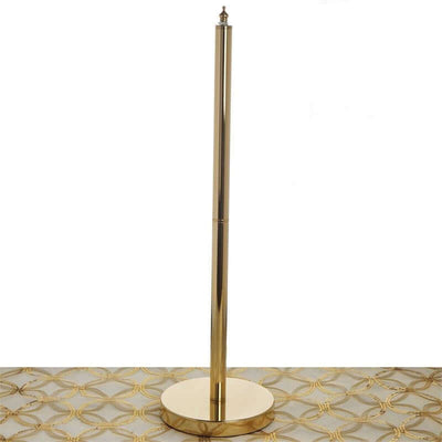 3 Pcs Gold Metal Chandelier Lamp Stand Poles and Base, Decorative Lamp Frame Accessories - Linen Luxes