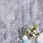 3 Rolls 28ft Silver Ruffled Tissue Paper Party Streamers, Crepe Paper Backdrop Decorations - Linen Luxes