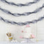 3 Rolls 28ft Silver Ruffled Tissue Paper Party Streamers, Crepe Paper Backdrop Decorations - Linen Luxes