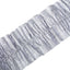 3 Rolls 28ft Silver Ruffled Tissue Paper Party Streamers, Crepe Paper Backdrop Decorations - Linen Luxes
