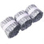 3 Rolls 28ft Silver Ruffled Tissue Paper Party Streamers, Crepe Paper Backdrop Decorations - Linen Luxes