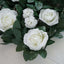 3 Sq ft. Easy - Install White Silk Rose Flower Mat Wall Panel Backdrop - Linen Luxes