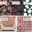 3 Sq ft. Easy - Install White Silk Rose Flower Mat Wall Panel Backdrop - Linen Luxes