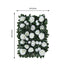 3 Sq ft. Easy - Install White Silk Rose Flower Mat Wall Panel Backdrop - Linen Luxes