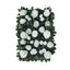 3 Sq ft. Easy - Install White Silk Rose Flower Mat Wall Panel Backdrop - Linen Luxes