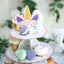 3 - Tier Cardboard Cupcake Dessert Stand - Stable Treat Tower Display Holder for Unicorn Themed Girls Birthday Baby Shower Party Decor 15" - Linen Luxes