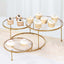 3-Tier Metal Cupcake Stand with Clear Round Acrylic Plates Gold - Dessert Cake Display Holder 23"
