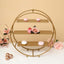 3 - Tier Metal Round Cupcake Stand Matte Gold - Stylish Dessert Holder Appetizer Display for Modern Weddings Dessert Buffets & Celebrations 21" - Linen Luxes