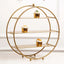 3 - Tier Metal Round Cupcake Stand Matte Gold - Stylish Dessert Holder Appetizer Display for Modern Weddings Dessert Buffets & Celebrations 21" - Linen Luxes