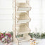 3-Tier Wooden Display Rack Basket Floor Standing Design Natural - Rustic Tabletop Cupcake Dessert Shelf Holder 33"