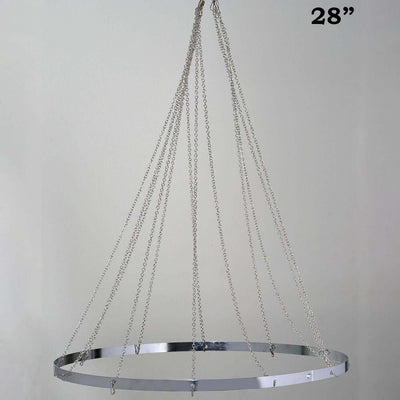 30" Hanging Hoop Ring Hardware For 12 - Panel Ceiling Drapes and FREE Tool Kit - Linen Luxes
