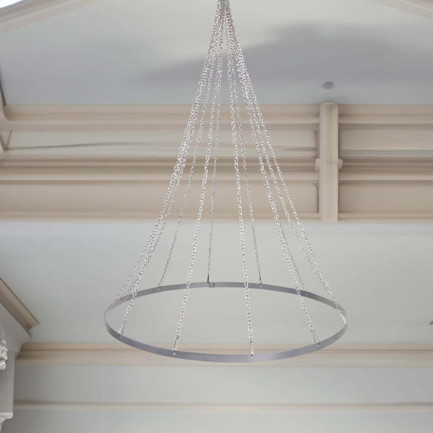 30" Hanging Hoop Ring Hardware For 12 - Panel Ceiling Drapes and FREE Tool Kit - Linen Luxes
