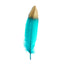 30 Pack Metallic Gold Dipped Turquoise Real Goose Feathers, Craft Feathers For Party Decoration - Linen Luxes