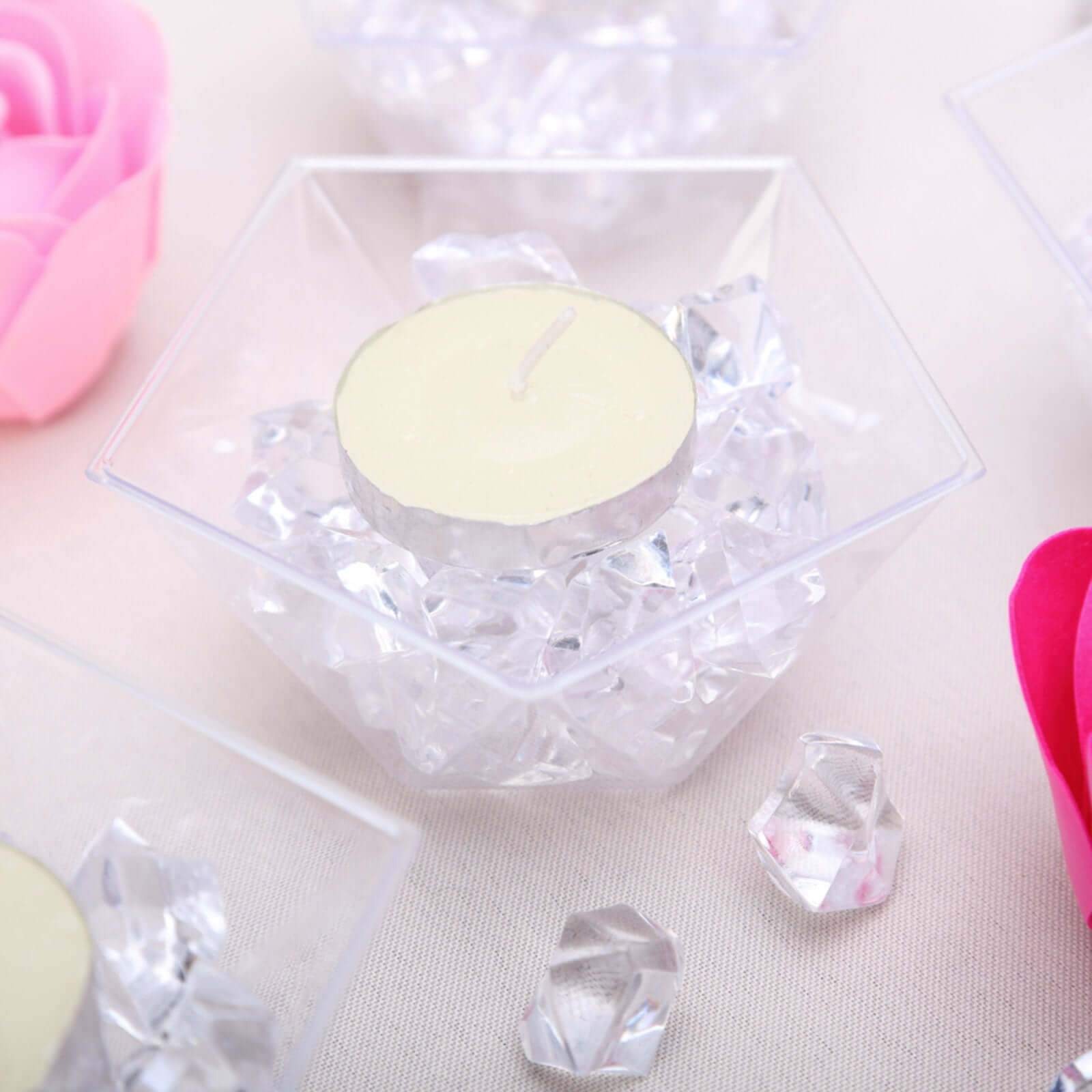 300 Pcs Acrylic Ice Bead Vase Fillers Large Clear - Stylish DIY Craft Crystals for Event Decor & Wedding Tables - Linen Luxes