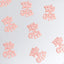300 Pcs Metallic Foil Baby Shower Table Confetti, Pink Festive Party Sprinkles Cute Design - Linen Luxes