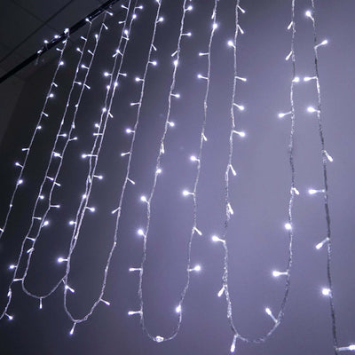 30ft Cool White 100 LED Connectable String Lights, 120V Fairy Lights - Linen Luxes