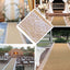 30ft Natural Jute Burlap Aisle Runner with White Floral Lace Borders - Linen Luxes