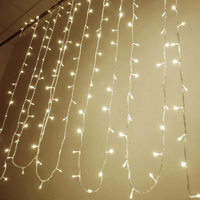30ft Warm White 100 LED Connectable String Lights, 120V Fairy Lights - Linen Luxes