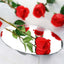 31" 24Pcs Red Long Stem Artificial Silk Roses Flowers - Linen Luxes