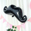 31" Black Mustache Shaped Mylar Balloon, Foil Party Balloons - Linen Luxes