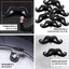 31" Black Mustache Shaped Mylar Balloon, Foil Party Balloons - Linen Luxes