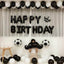 31" Black Mustache Shaped Mylar Balloon, Foil Party Balloons - Linen Luxes