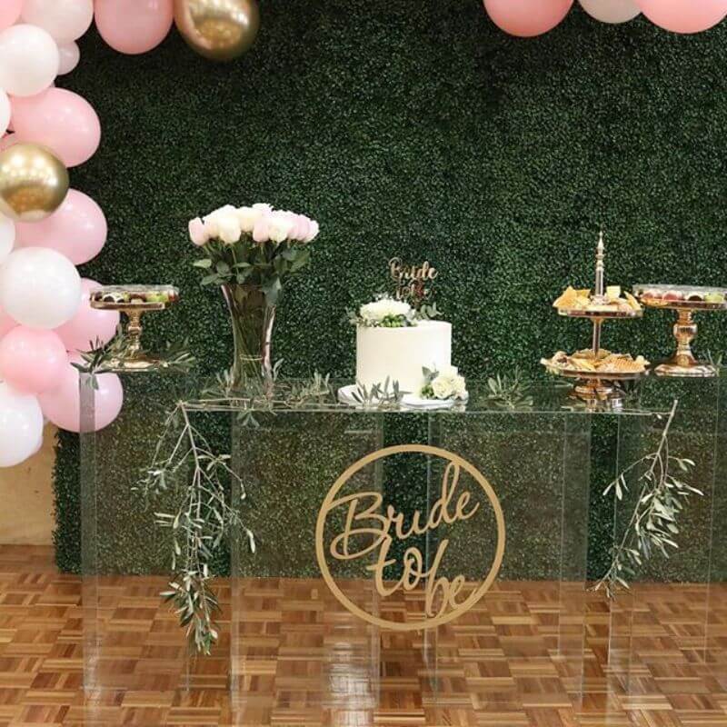 32" Clear Acrylic Display Box, Transparent Pedestal Riser with Interchangeable Lid and Base - Linen Luxes