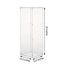 32" Clear Acrylic Display Box, Transparent Pedestal Riser with Interchangeable Lid and Base - Linen Luxes