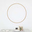 32" Gold Heavy Duty Metal Hoop Wreath, Floral Hoop - Linen Luxes