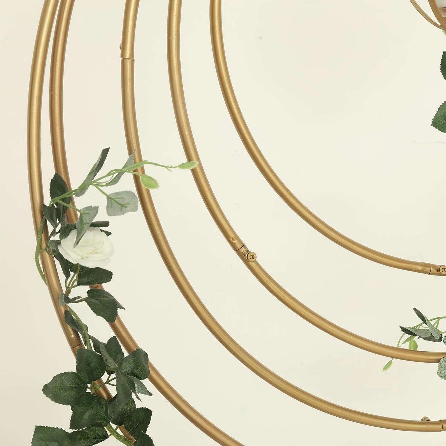 32" Gold Heavy Duty Metal Hoop Wreath, Floral Hoop - Linen Luxes