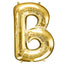 35" Gold Letter and Number Balloons, Shiny Metallic Mylar Foil Helium Air Balloons - Linen Luxes