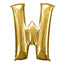 35" Gold Letter and Number Balloons, Shiny Metallic Mylar Foil Helium Air Balloons - Linen Luxes