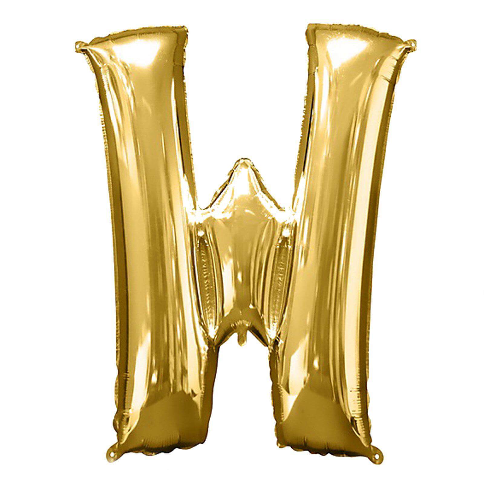 35" Gold Letter and Number Balloons, Shiny Metallic Mylar Foil Helium Air Balloons - Linen Luxes