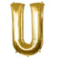 35" Gold Letter and Number Balloons, Shiny Metallic Mylar Foil Helium Air Balloons - Linen Luxes