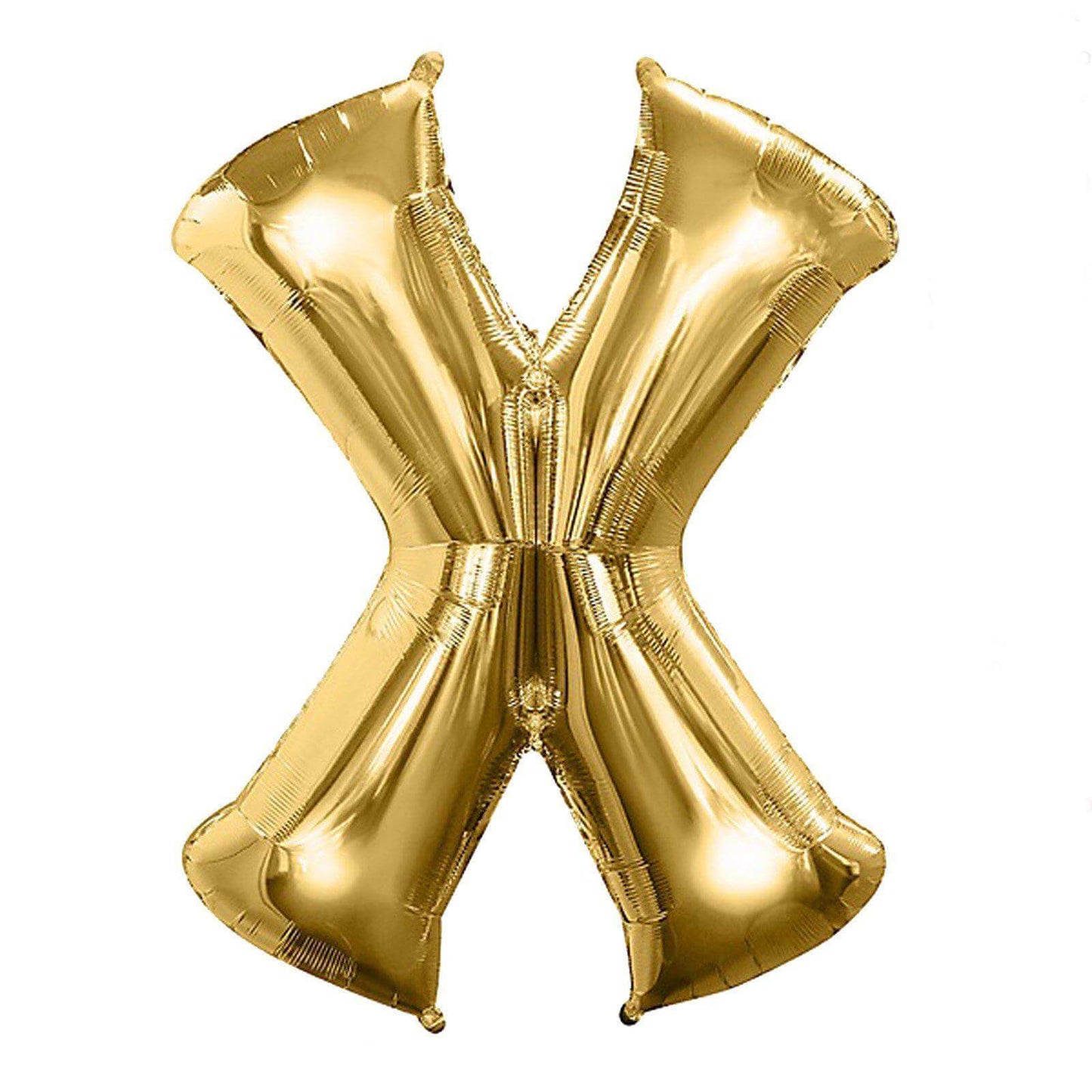35" Gold Letter and Number Balloons, Shiny Metallic Mylar Foil Helium Air Balloons - Linen Luxes