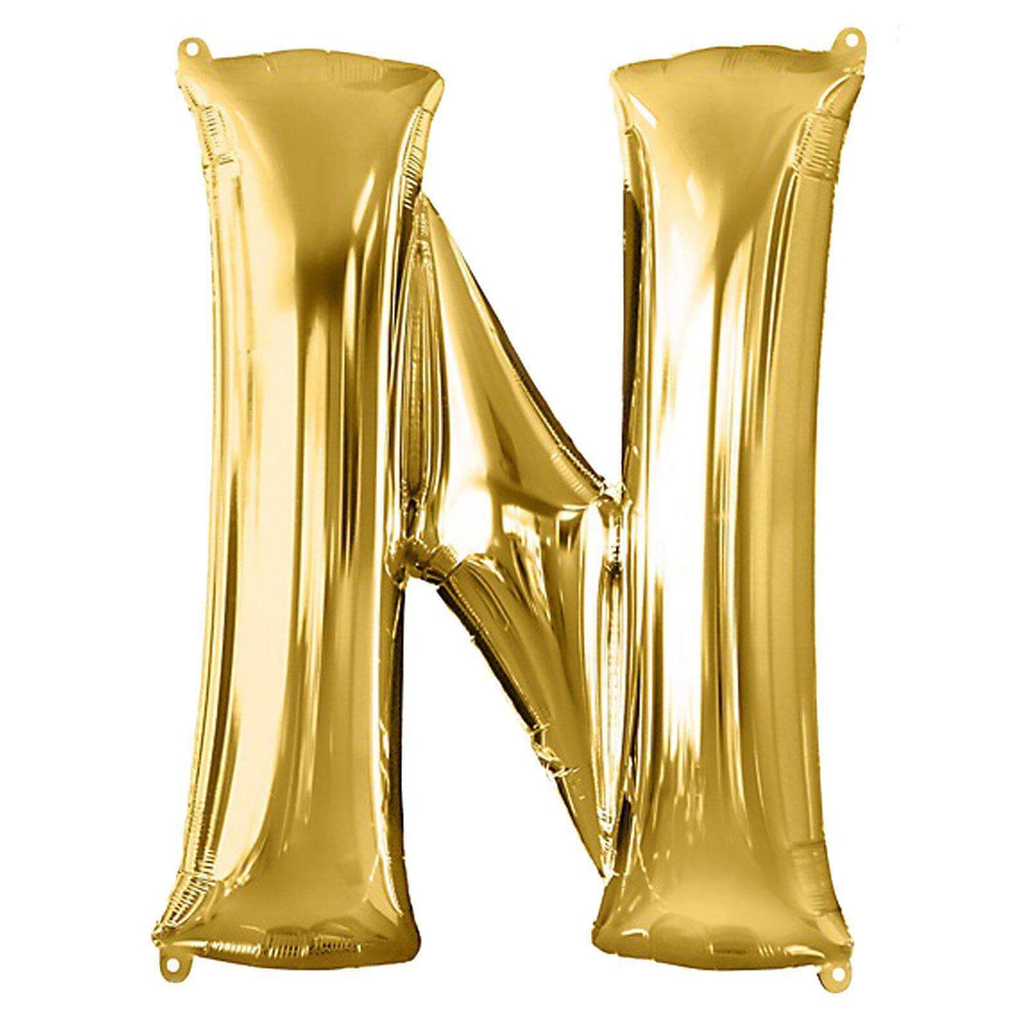 35" Gold Letter and Number Balloons, Shiny Metallic Mylar Foil Helium Air Balloons - Linen Luxes