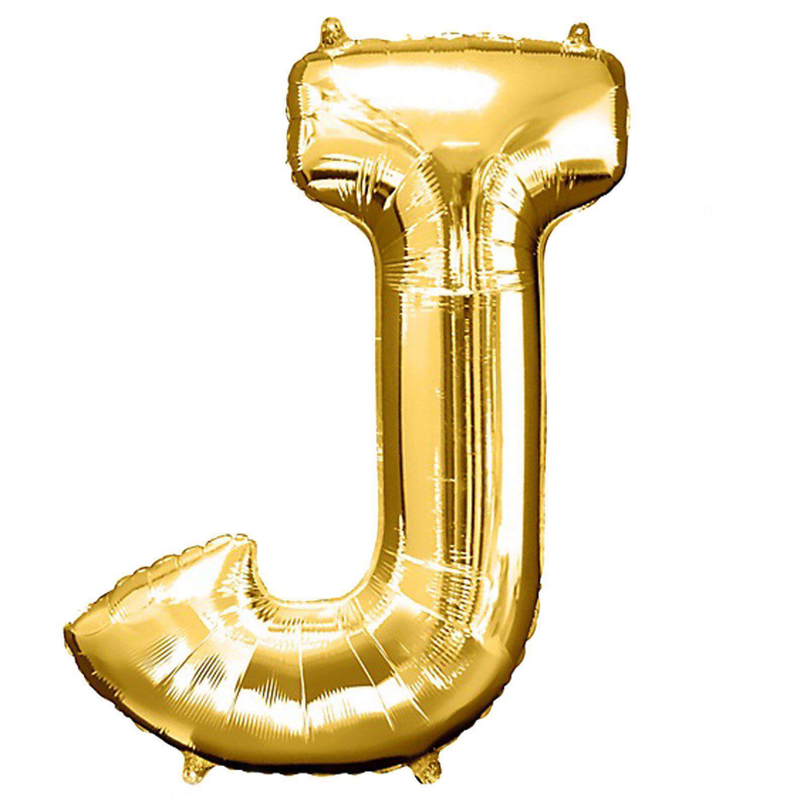 35" Gold Letter and Number Balloons, Shiny Metallic Mylar Foil Helium Air Balloons - Linen Luxes